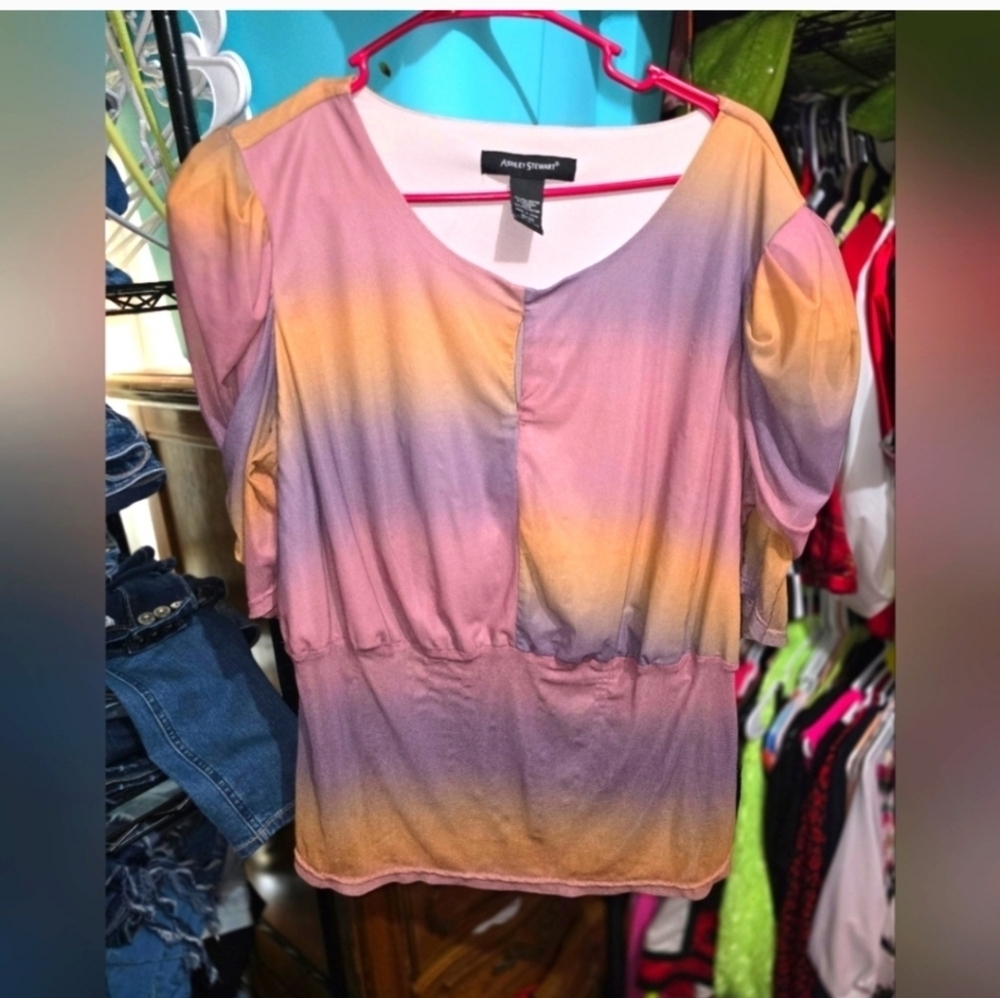 Ashley stewart Ombre Blouse Size 18/20